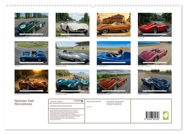 Produktbild: N&auml;chster Halt: Rennstrecke (hochwertiger Premium Wandkalender 2027 DIN A2 quer), Kunstdruck in Hochglanz