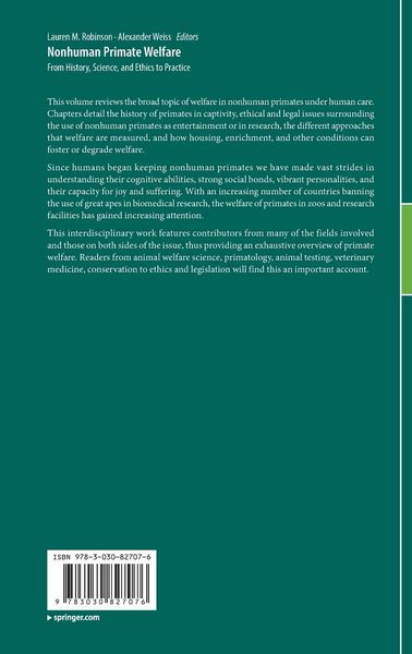 Produktbild: Nonhuman Primate Welfare