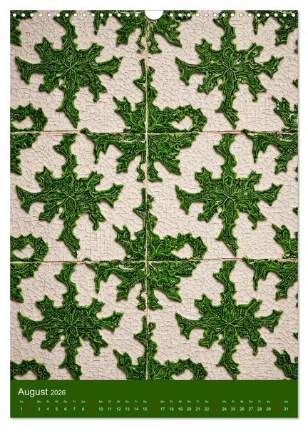 Produktbild: Portugiesischer Fliesen - Azulejos f&uuml;r Fliesenleger, Kunst- und Portugal-Liebhaber (Wandkalender 2026 DIN A3 hoch), CALVENDO Monatskalender