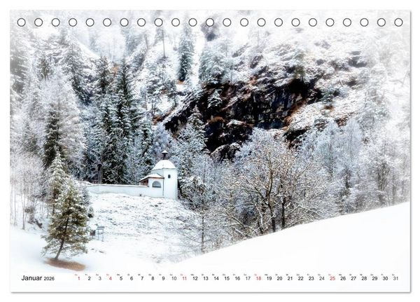 Produktbild: WINTERZAUBER Reit im Winkl und Umgebung (Tischkalender 2026 DIN A5 quer), CALVENDO Monatskalender