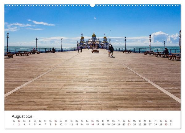 Produktbild: Eastbourne an Englands S&uuml;dk&uuml;ste (hochwertiger Premium Wandkalender 2026 DIN A2 quer), Kunstdruck in Hochglanz