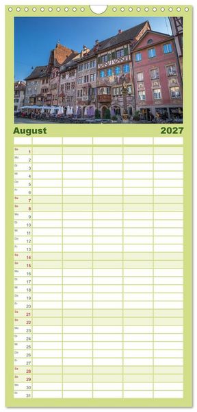 Produktbild: Familienplaner 2027 - Charmantes Stein am Rhein mit 5 Spalten (Wandkalender, 21 x 45 cm) CALVENDO