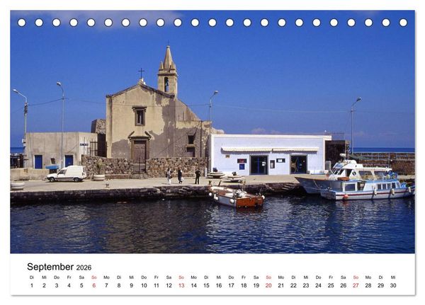 Produktbild: Die Liparischen Inseln (Tischkalender 2026 DIN A5 quer), CALVENDO Monatskalender