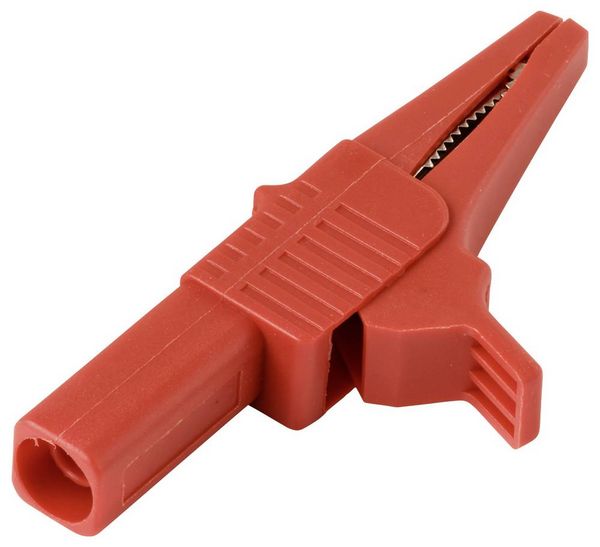 Produktbild: VOLTCRAFT MSK-125 Krokodilklemme kurz CAT II 300V 10A Rot