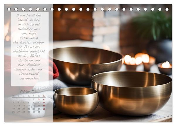 Produktbild: Wellnesstage zuhause - 12 anregende KI Ideen f&uuml;r deine pers&ouml;nlichen Spa Tage (Tischkalender 2026 DIN A5 quer), CALVENDO Monatskalender