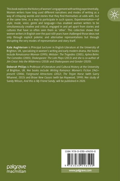 Produktbild: Women Writers and Experimental Narratives