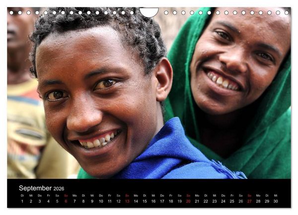 Produktbild: &Auml;thiopien Augenblicke (Wandkalender 2026 DIN A4 quer), CALVENDO Monatskalender