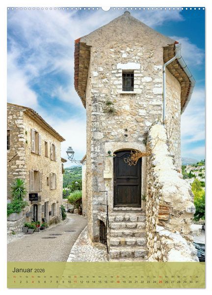 Produktbild: Sch&ouml;nste D&ouml;rfer - Provence-Alpes-C&ocirc;te d'Azur (hochwertiger Premium Wandkalender 2026 DIN A2 hoch), Kunstdruck in Hochglanz
