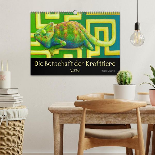 Produktbild: Die Botschaft der Krafttiere (Wandkalender 2026 DIN A3 quer), CALVENDO Monatskalender
