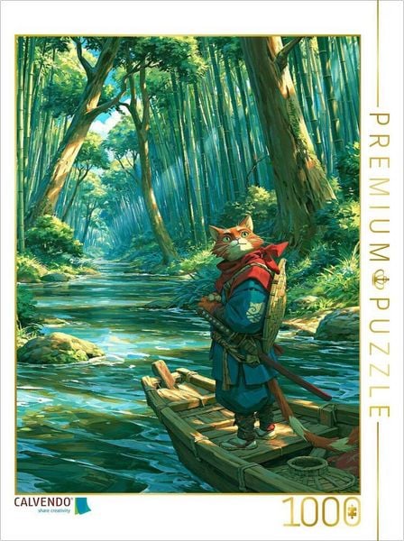 CALVENDO Puzzle Auf dem Fluß | 1000 Teile Lege-Größe 64x48cm Foto-Puzzle für glückliche Stunden