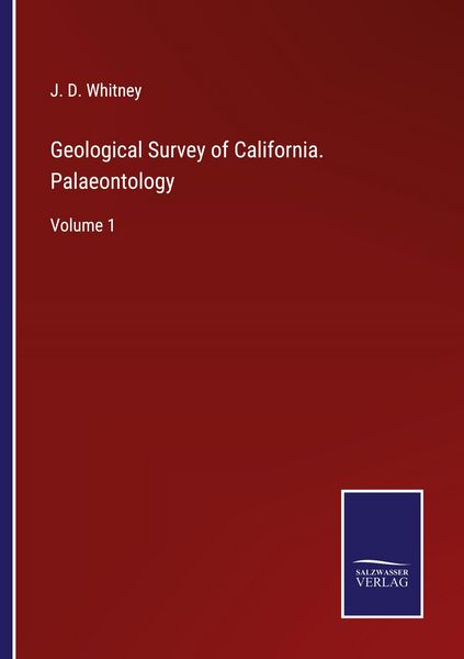 Produktbild: Geological Survey of California. Palaeontology