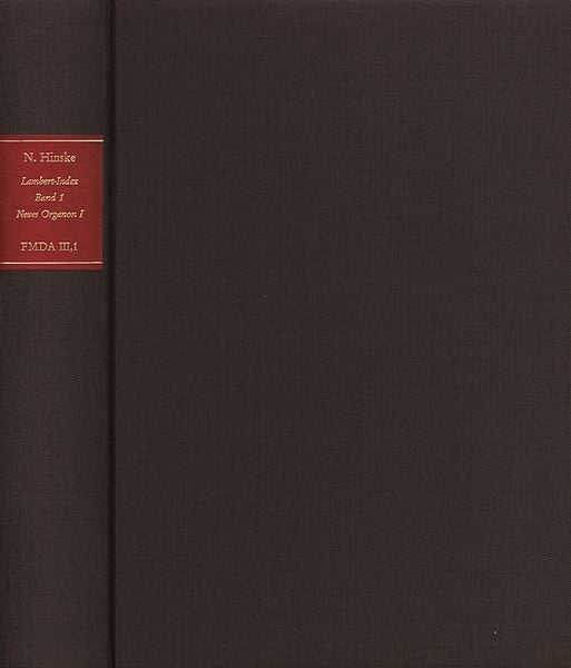 Produktbild: Forschungen und Materialien zur deutschen Aufkl&auml;rung / Abteilung III: Indices. Lambert-Index