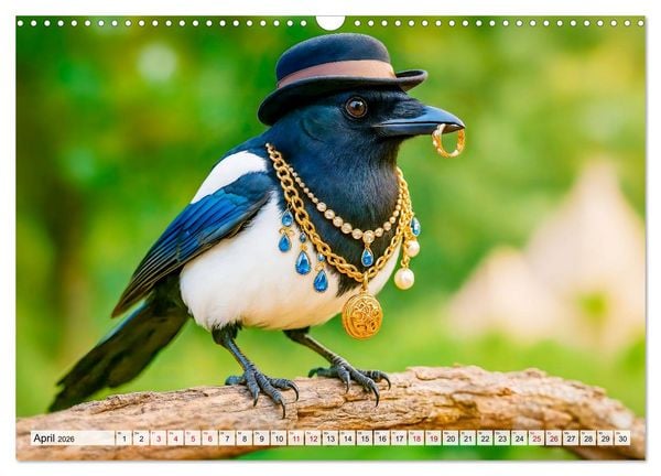 Produktbild: Tierische Redewendungen - Ein Kalender voller Spr&uuml;che und Sprachbilder (Wandkalender 2026 DIN A3 quer), CALVENDO Monatskalender