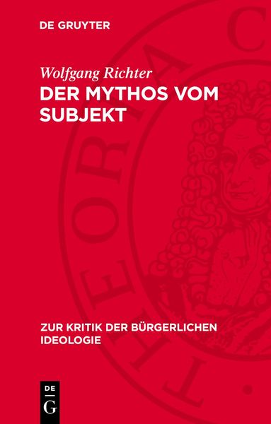 Produktbild: Der Mythos vom Subjekt