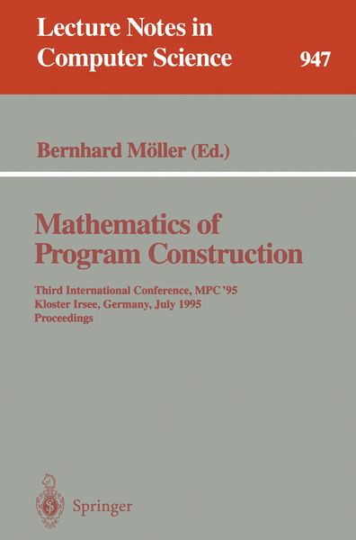Produktbild: Mathematics of Program Construction