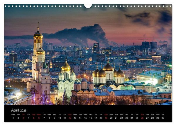 Produktbild: Monuments of Russia 2026 (Wall Calendar 2026 DIN A3 landscape), CALVENDO 12 Month Wall Calendar