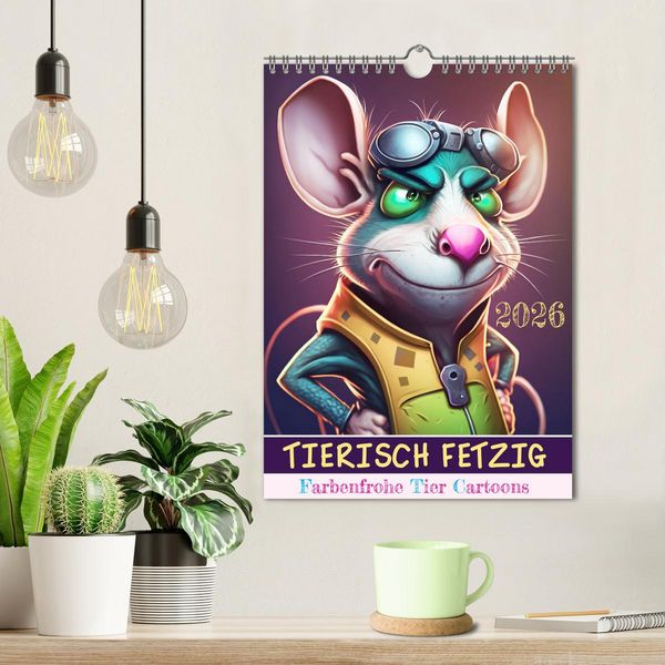 Produktbild: Tierisch fetzig (Wandkalender 2026 DIN A4 hoch), CALVENDO Monatskalender