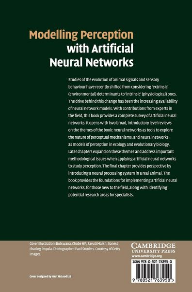 Produktbild: Modelling Perception with Artificial Neural Networks
