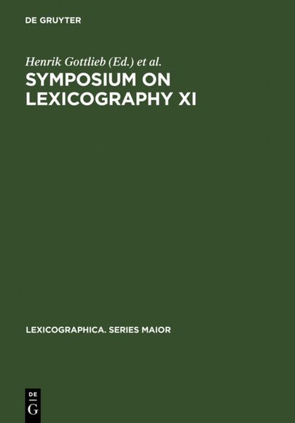 Produktbild: Symposium on Lexicography XI