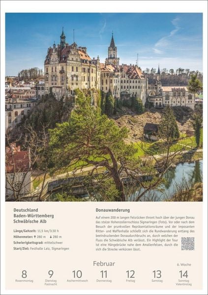 Produktbild: Wanderlust Wochen-Kulturkalender 2027 - 53 Touren von der K&uuml;ste bis zu den Alpen