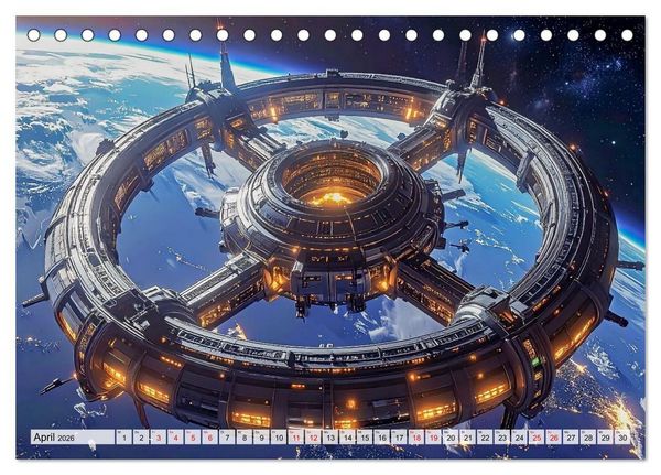 Produktbild: Raumzeit. Geschichten zwischen Sternen (Tischkalender 2026 DIN A5 quer), CALVENDO Monatskalender