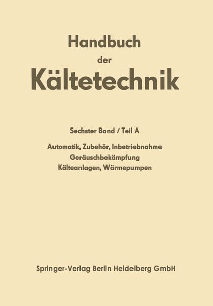 Produktbild: Automatik &middot; Zubeh&ouml;r &middot; Inbetriebnahme Ger&auml;uschbek&auml;mpfung K&auml;lteanlagen &middot; W&auml;rmepumpen