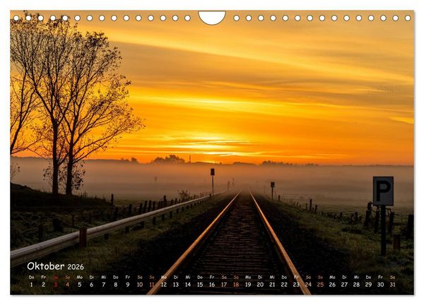 Produktbild: Westk&uuml;ste - Zwischen St. Peter Ording, B&uuml;sum und Elbe (Wandkalender 2026 DIN A4 quer), CALVENDO Monatskalender