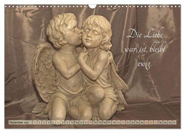 Produktbild: Engel - Die Worte der Liebe (Wandkalender 2026 DIN A3 quer), CALVENDO Monatskalender