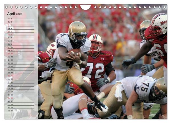 Produktbild: Sport. American Football (Wandkalender 2026 DIN A4 quer), CALVENDO Monatskalender