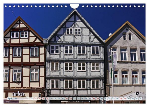Produktbild: Hansestadt Uelzen. Fachwerk, Kunst und ein ber&uuml;hmter Bahnhof (Wandkalender 2026 DIN A4 quer), CALVENDO Monatskalender