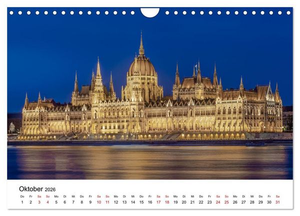 Produktbild: Lichter der Stadt (Wandkalender 2026 DIN A4 quer), CALVENDO Monatskalender