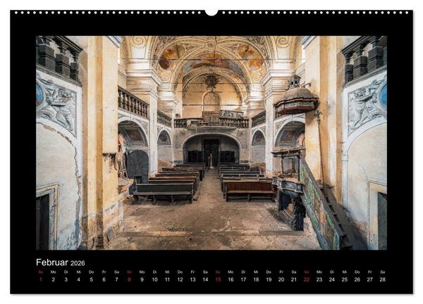 Produktbild: Die Sch&ouml;nheit des Verfalls - Lost Places (hochwertiger Premium Wandkalender 2026 DIN A2 quer), Kunstdruck in Hochglanz