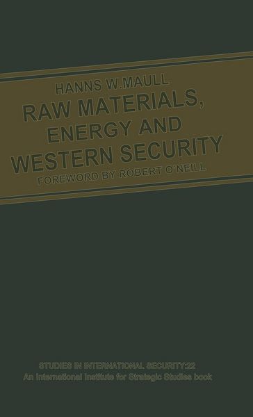 Produktbild: Raw Materials, Energy and Western Security