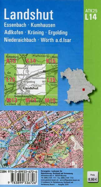 Produktbild: Landshut 1 : 25.000