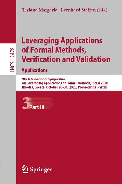 Produktbild: Leveraging Applications of Formal Methods, Verification and Validation: Applications