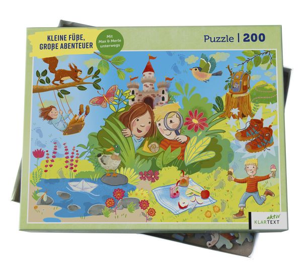 Puzzle Kleine Füße, große Abenteuer