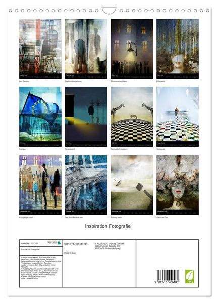 Produktbild: Inspiration Fotografie (Wandkalender 2026 DIN A3 hoch), CALVENDO Monatskalender