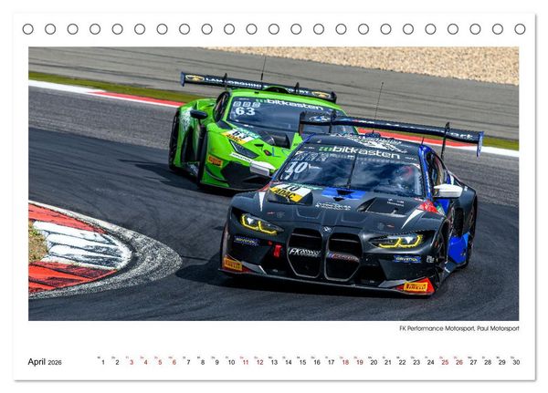 Produktbild: Bayern Power beim GT Masters (Tischkalender 2026 DIN A5 quer), CALVENDO Monatskalender