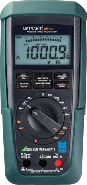 Gossen Metrawatt METRAHIT AM TECH Hand-Multimeter kalibriert (DAkkS-akkreditiertes Labor) digital CAT III 1000 V, CAT IV