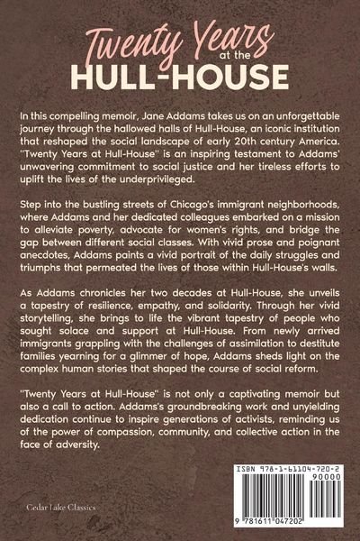 Produktbild: Twenty Years at the Hull-House