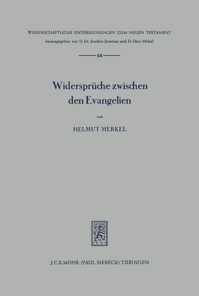 Produktbild: Die Widerspr&uuml;che zwischen den Evangelien