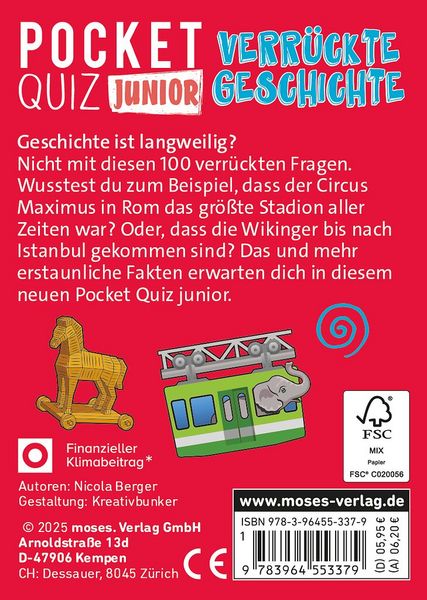 Produktbild: Pocket Quiz junior Verr&uuml;ckte Geschichte