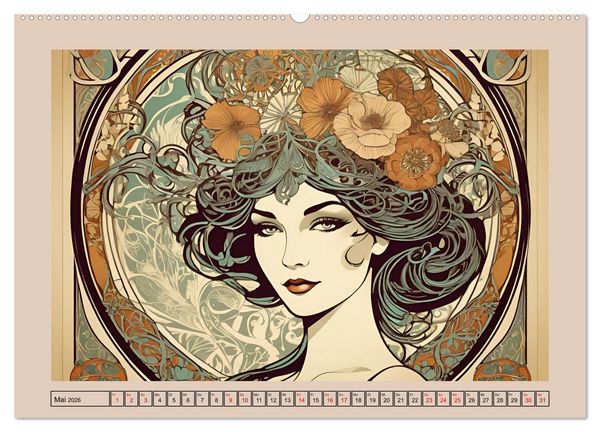 Produktbild: Frauenbilder im Wandel der Zeiten (Wandkalender 2026 DIN A2 quer), CALVENDO Monatskalender