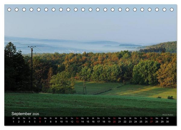 Produktbild: Kreis Siegen-Wittgenstein (Tischkalender 2026 DIN A5 quer), CALVENDO Monatskalender