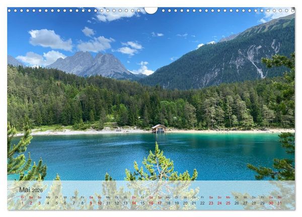 Produktbild: Alpenauszeit - Die Bergh&uuml;tten unserer Alpen (Wandkalender 2026 DIN A3 quer), CALVENDO Monatskalender