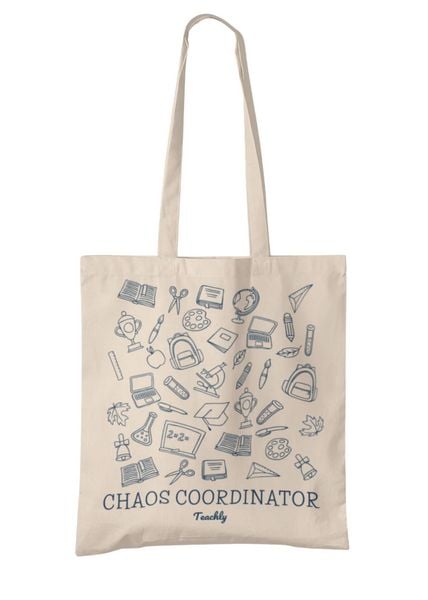 Produktbild: Teachly Baumwolltasche, Einkaufstasche, Chaos Coordinator