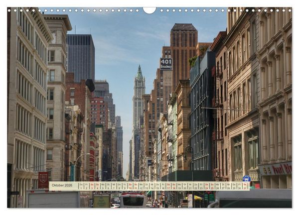Produktbild: Streets of New York - Zu Fu&szlig; durch die Metropole der Superlative (Wandkalender 2026 DIN A3 quer), CALVENDO Monatskalender