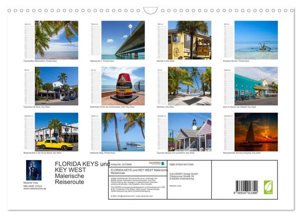 Produktbild: FLORIDA KEYS und KEY WEST Malerische Reiseroute (Wandkalender 2026 DIN A3 quer), CALVENDO Monatskalender