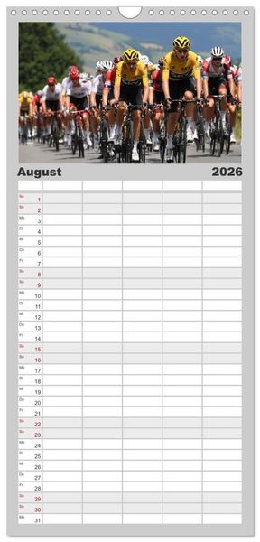 Produktbild: Familienplaner 2026 - Radsport &ndash; Vom Training zum Triumph mit 5 Spalten (Wandkalender, 21 x 45 cm) CALVENDO