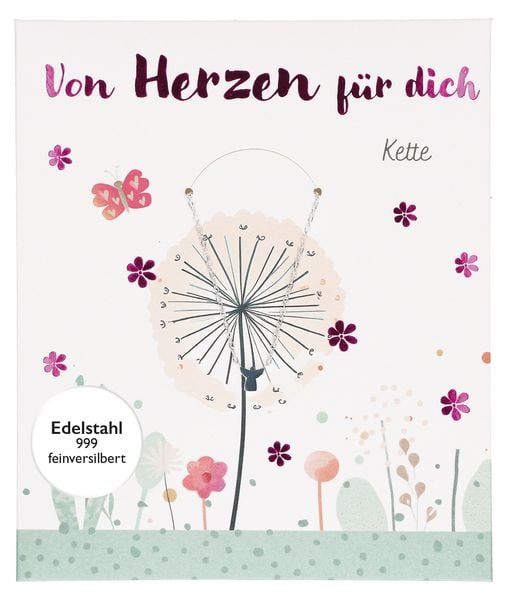 Produktbild: Edelstahl-Kette - Von Herzen f&uuml;r dich